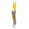 Spaghetti footrest yellow matt aluminium