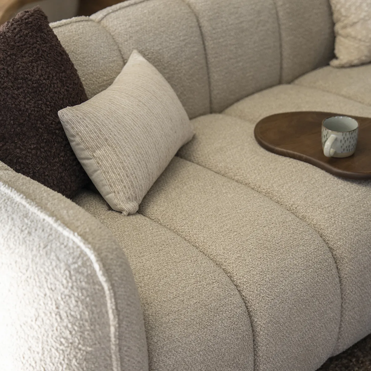 Sofa Cubetto (2,5-seter) Taupe