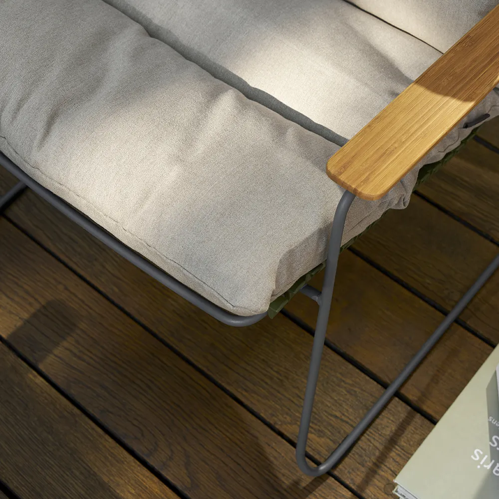 Click Roomy Lounge chair cushion Ash