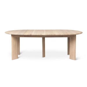 Bevel Spisebord 117-217x117 cm - White Oiled Oak