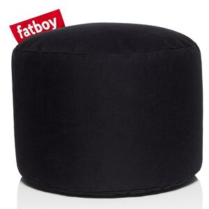 Point stonewashed pouf black 