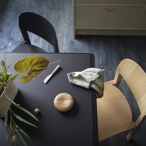 Workshop Table 140 X 92 cm 55.1 X 36.2 tum - Black Linoleum Black