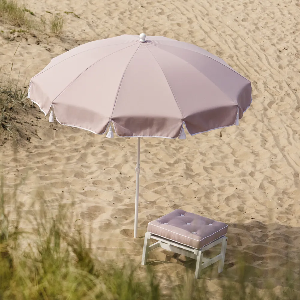 Parasoll 220 cm med dusker lightpink 32