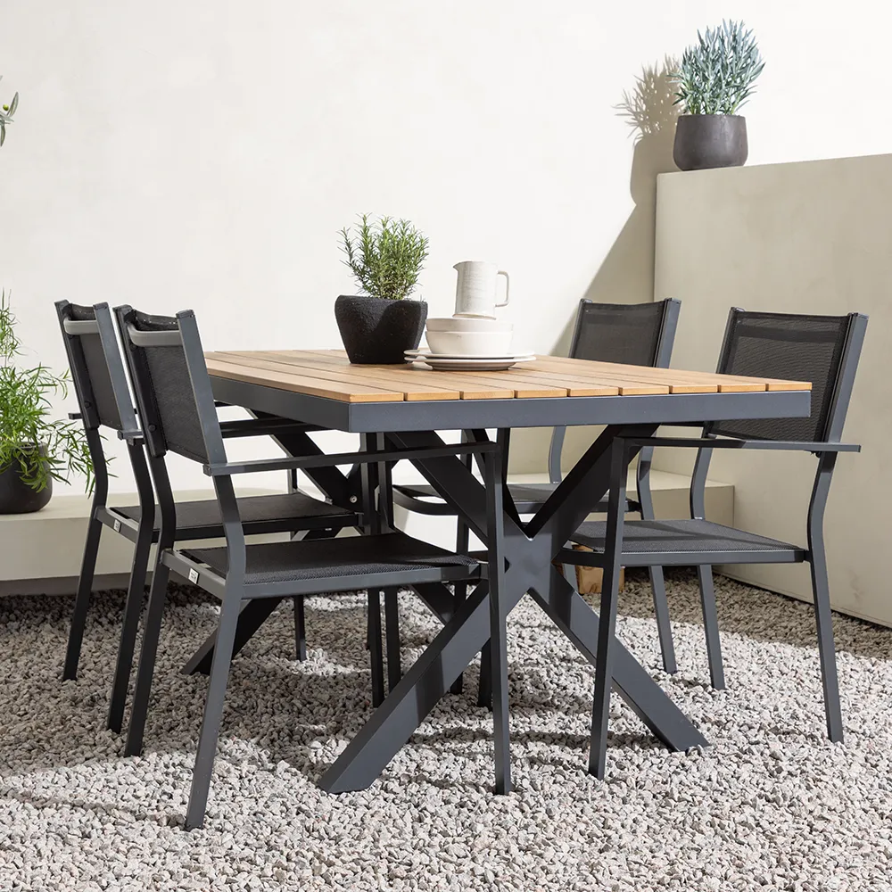 Copacabana spisestol svart 2-pakning