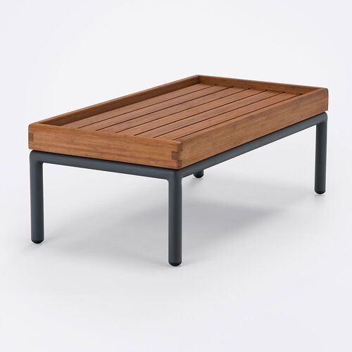 Level salongbord 41x81 cm grå aluminium