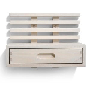 Zece Nattbord med skuff Hvitoljet ask