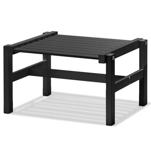 55x55cm skammel aluminium sort 