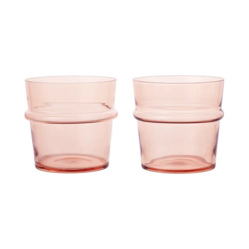 Boya Low Glasses - Set of 2 - Blush