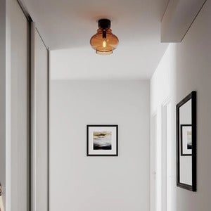 Dolores taklampe Ø30 cm konjakk