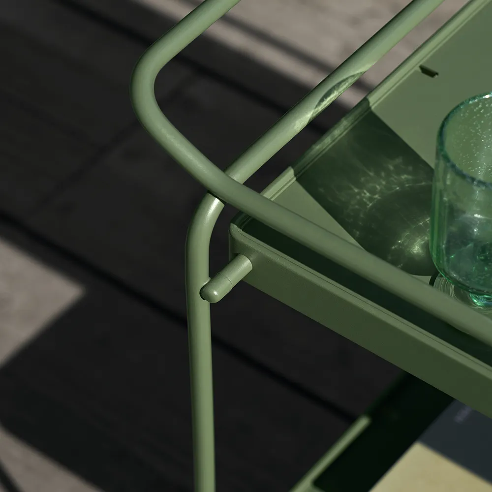 Click Serving cart Mono Olive green