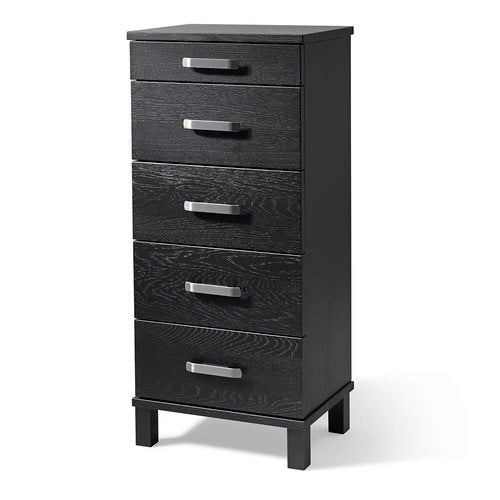 Nadja kommode H93 B40 Svartbeiset eik