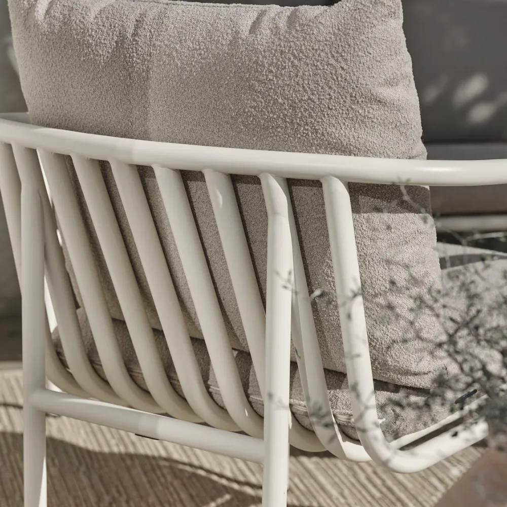 Bendt Sofa Teddy Beige/Pearl White