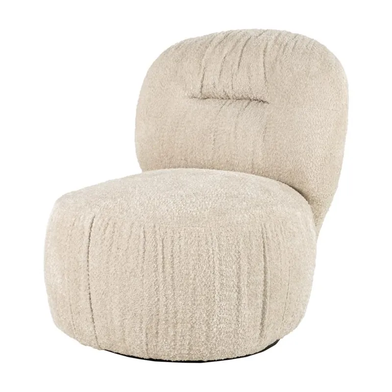Roux loungestol 72x91x76,5 cm polyester beige