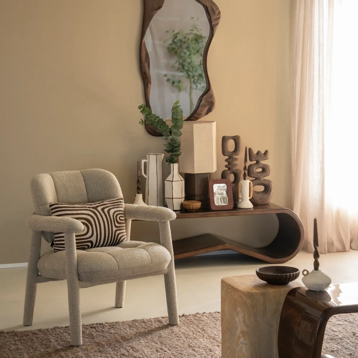 Teppe Nami 190x290 cm Brown