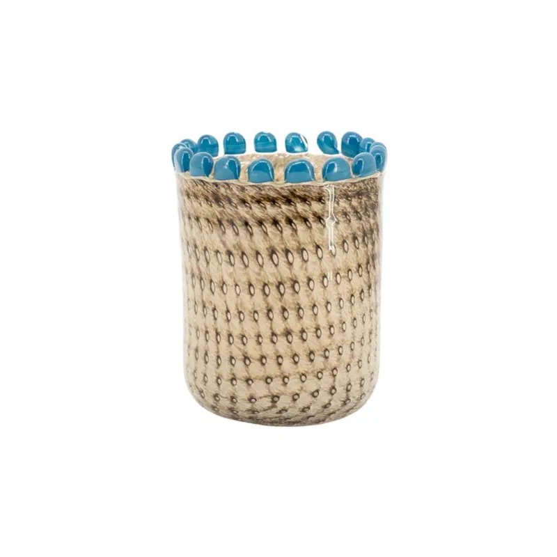 Dapple vase 12x12x16,5 cm glass multicolour