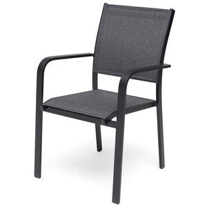 Hånger stablestol i svart aluminium.