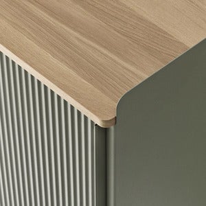 Enfold skjenk 100 x 45 cm  - oiled oak Dusty Green