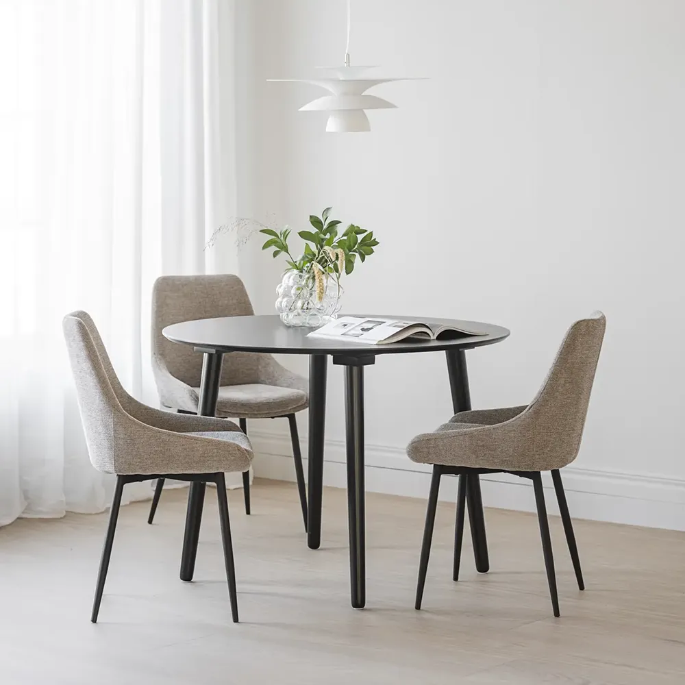 Sierra spisestol beige stoff