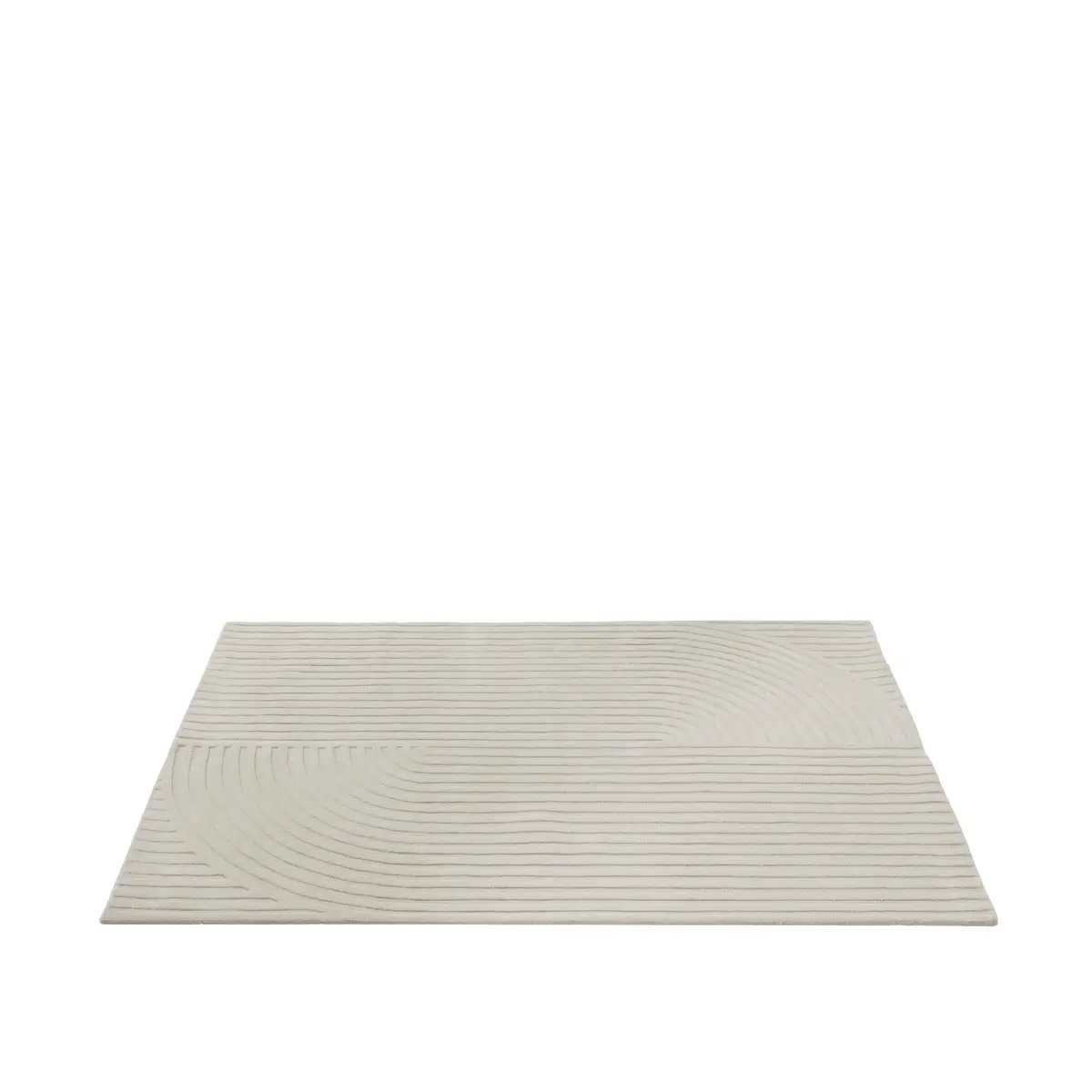  Relevo-teppe Quattro – 170 x 240 cm – Off-white