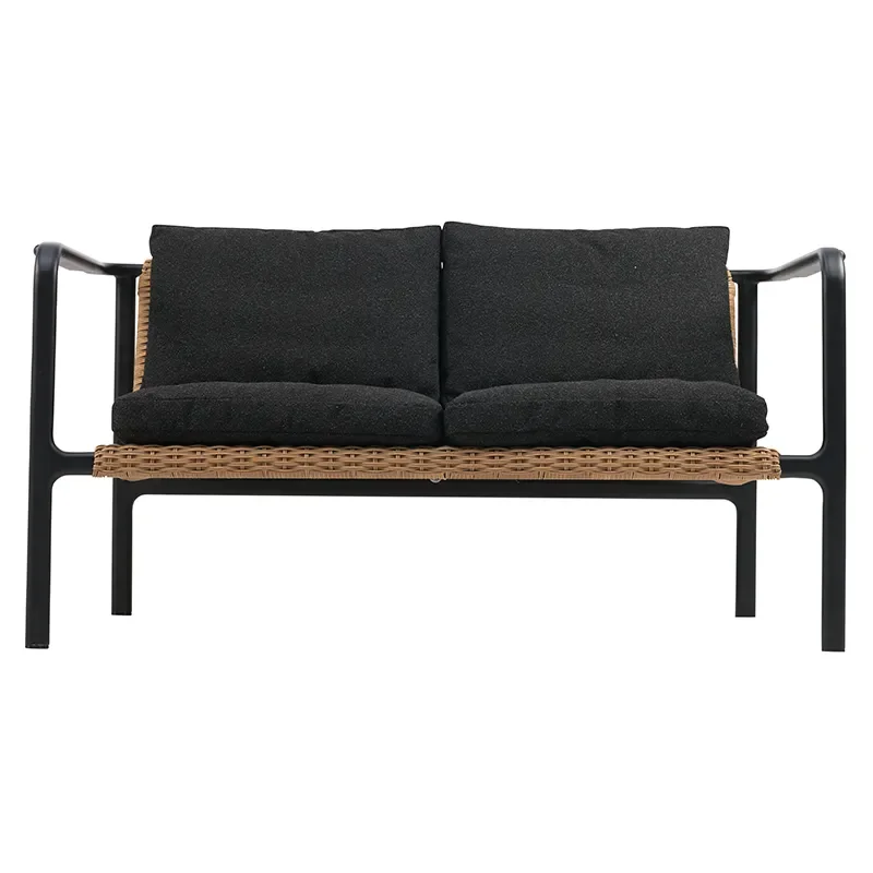 Motty 2-seter sofa svart / Teddy black