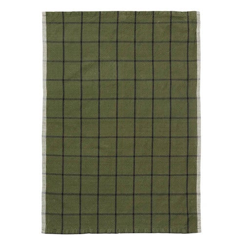 Kjøkkenhåndkle Hale Green/Black