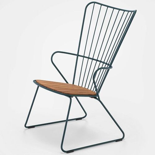 Paon loungestol furu grønn stål