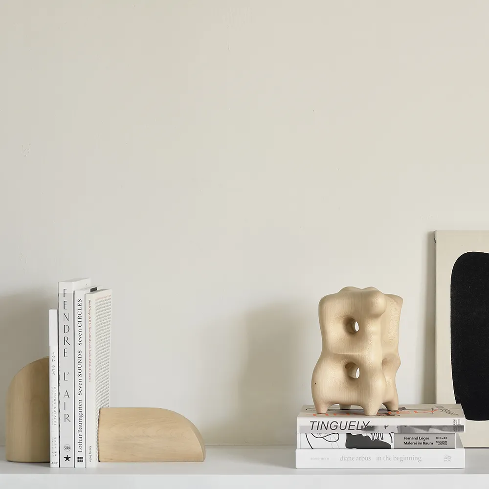  PI bokstøtte lakkert lønn -sett med 2 stk