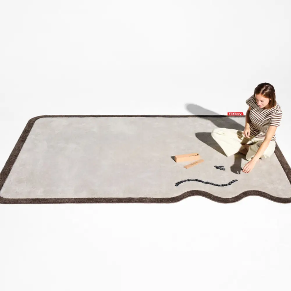 Teppe petit not straight creme-brown