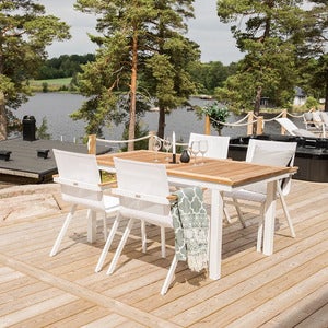 Mexico spisestol hvit 6-pakning 