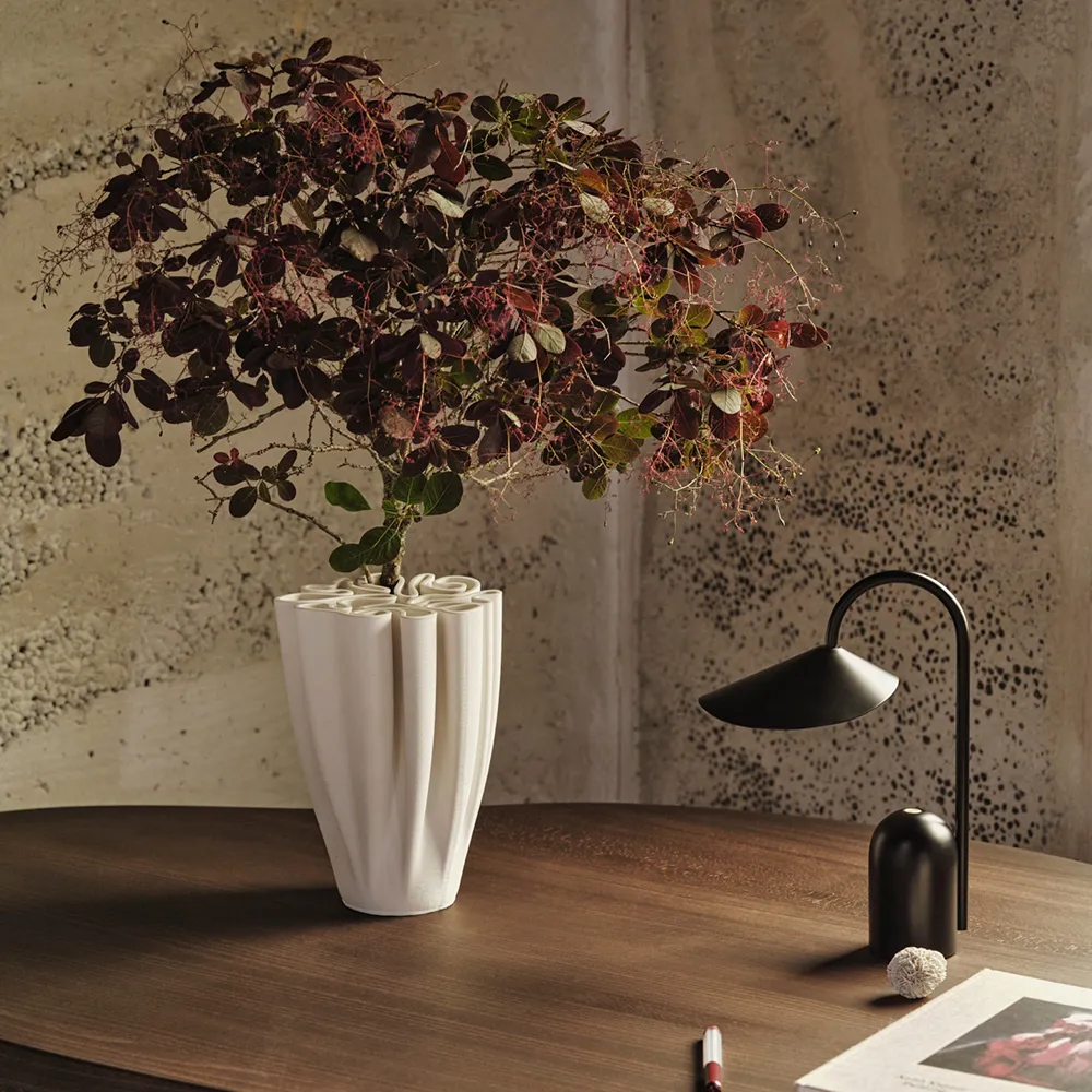 Arum Portabel lampe Black
