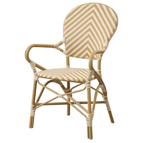Isabell outdoor Stol m/armlener ivory/honey