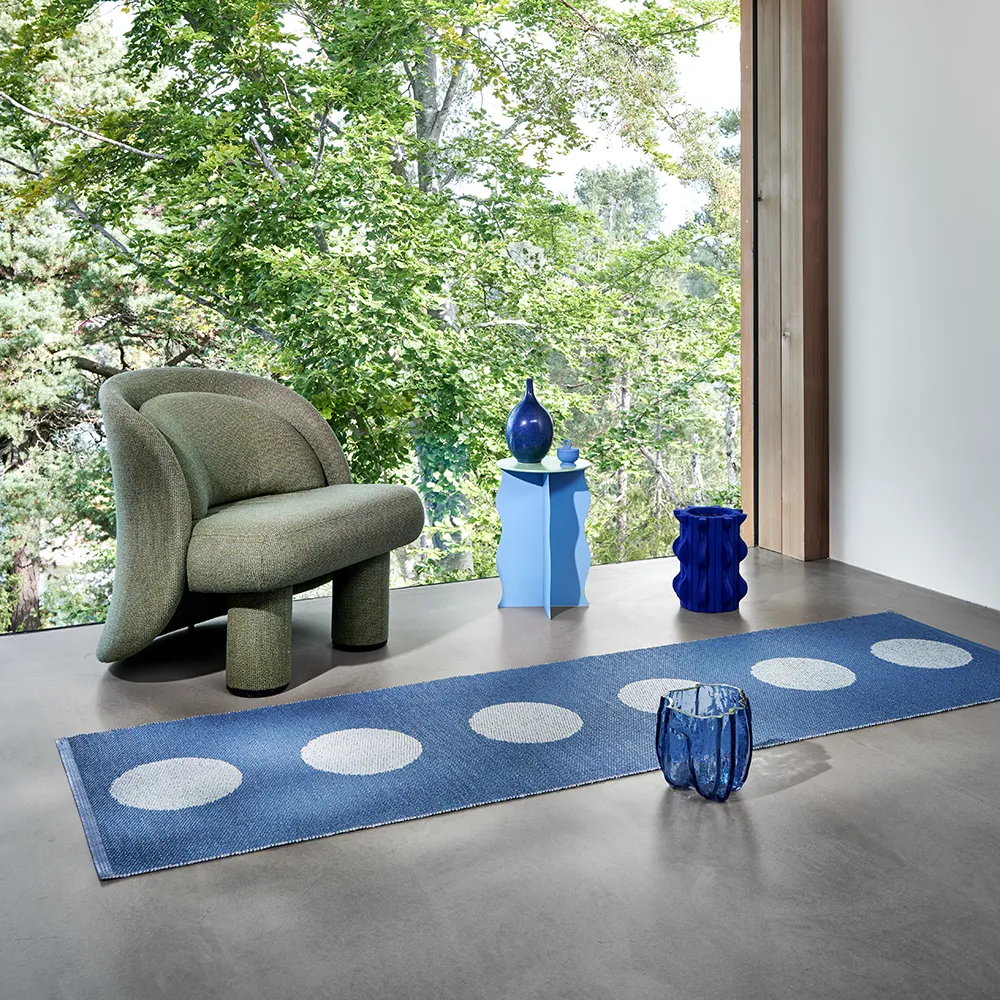 Vera Pop teppe River Blue/Blue Fog 70 x 280cm