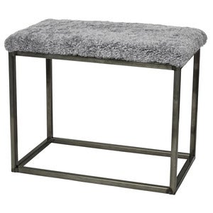 Palle Benk saueskinn 60x35 cm Charcoal/Steel