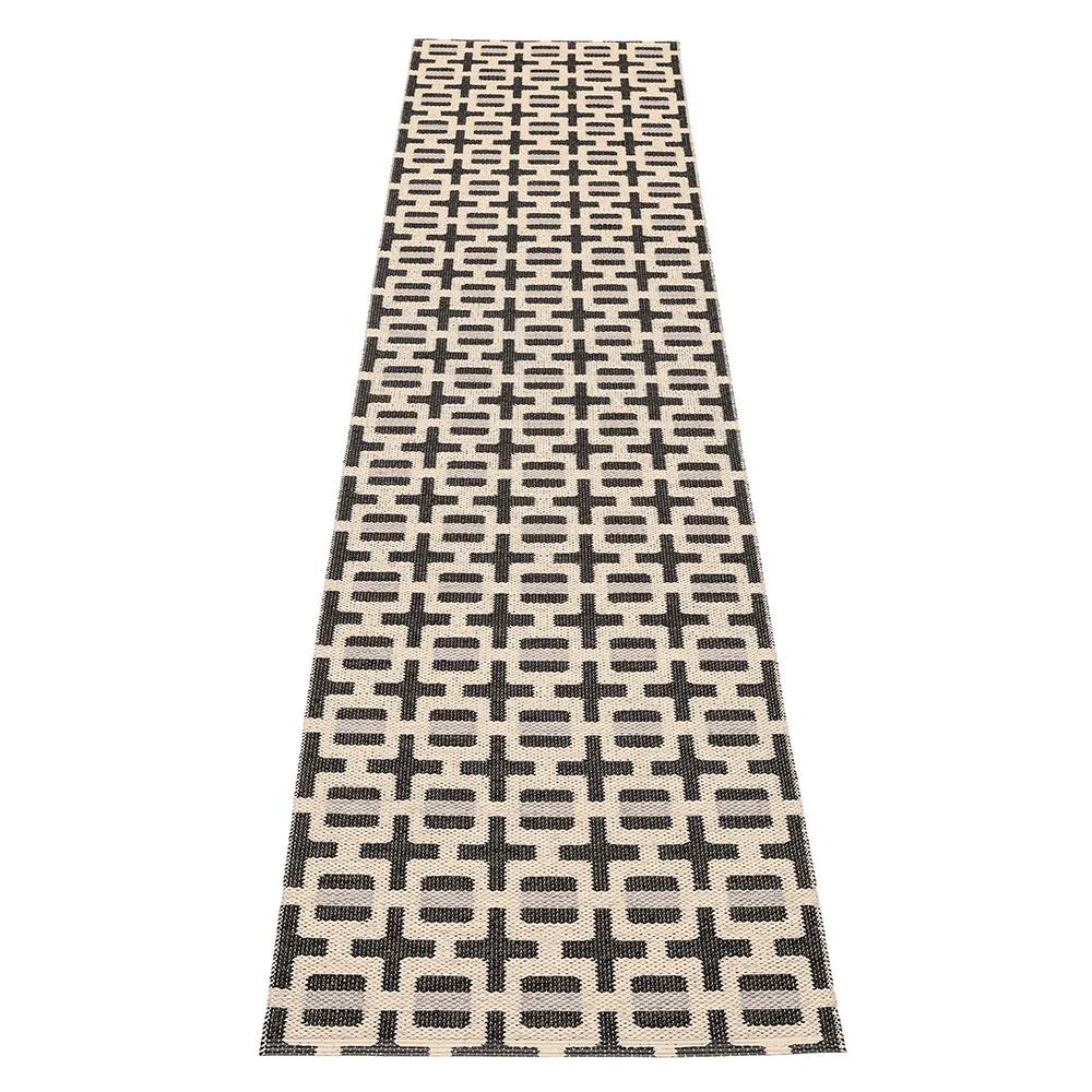 Tom teppe Black/Cream/Warm Grey 70 x 300 cm