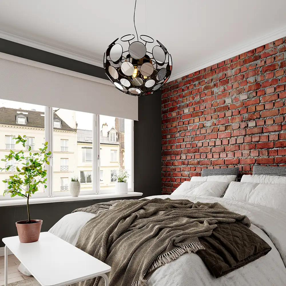 Vanita taklampe Ø50cm speil