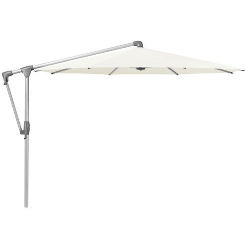 Sunwing Casa fritthengende parasoll 330 x 330 cm kat.5 anodisert aluminium / 510 White Glatz