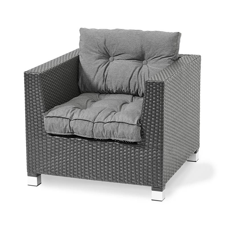 Romeo sittepute B63-68 D63-68 cm Betonggrå