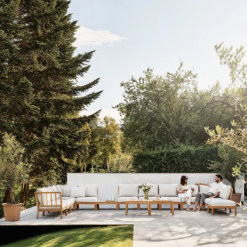 Tradition End Module Light Sand/Teak 