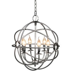 Krystallkrone Rome sølv 53 cm Artwood