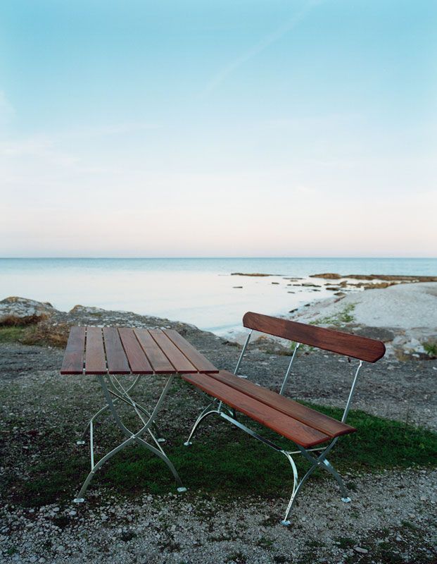 Bryggeribord 70 x 110 cm teak Grythyttan Stålmöbler