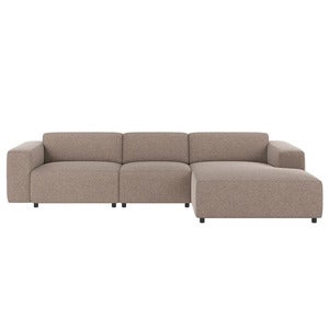 Willard sofa 4-seter sofa med chaiselong høyre stoff Brenda beige