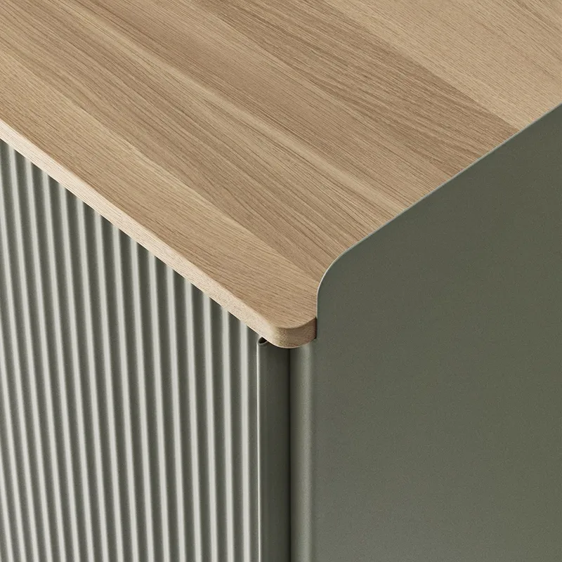 Enfold skjenk 100 x 45 cm  - oiled oak Dusty Green