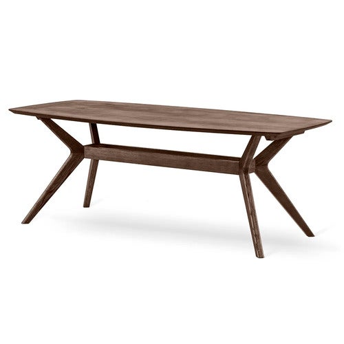 Hampton spisebord 210x100 cm røykbeiset eik