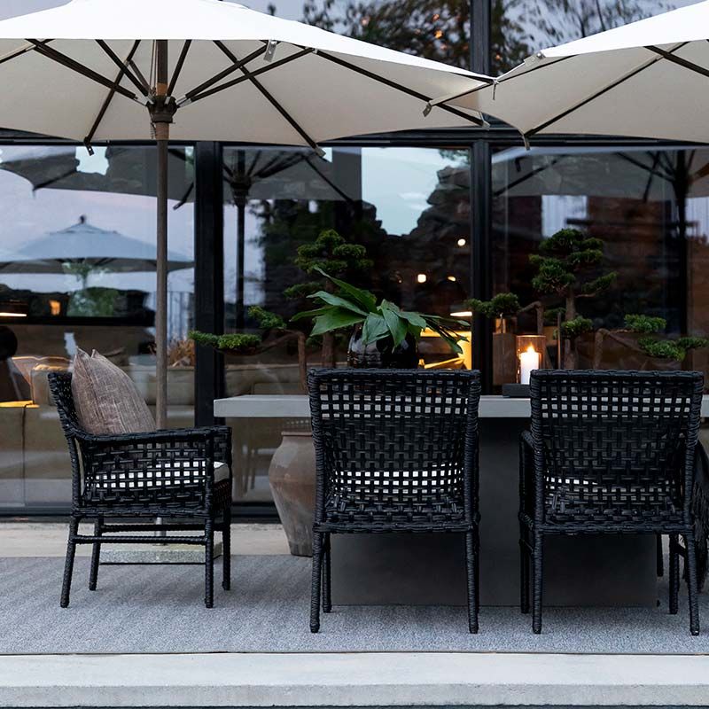 Santa Monica karmstol i kunstrotting Artwood