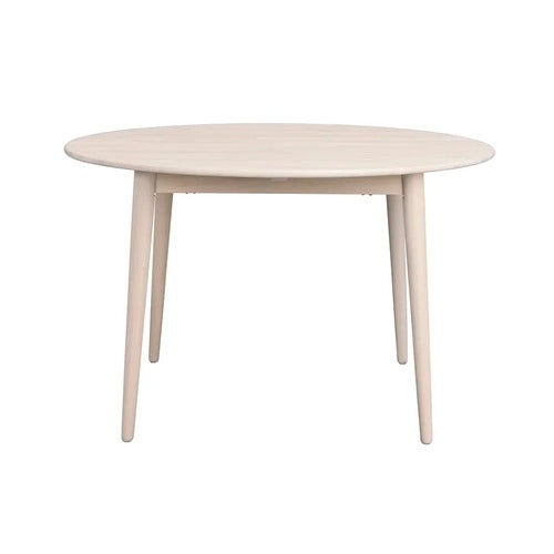 Tyler spisebord Ø120-165 cm hvitpigmentert eik