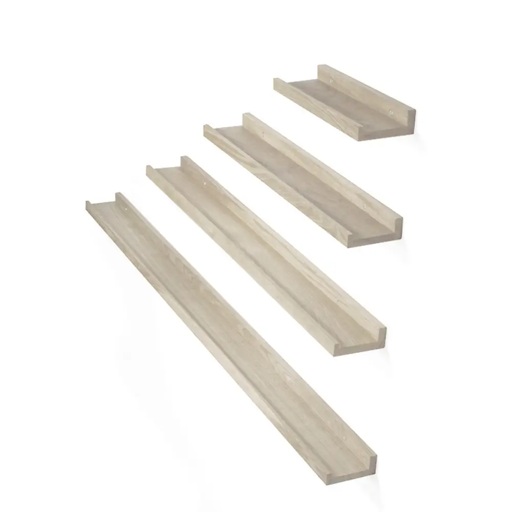 ZITTI Bildehylle 90 cm hvitoljet eik