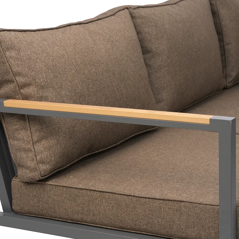 Cap hjørnesofa Stor Anthracite / Brown 