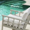 Outdoor Chair Ocean Club white sunbrella mineral blue