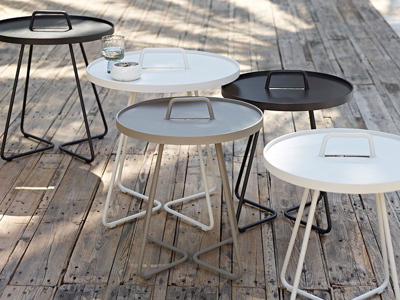 On-The-Move Stort Sidebord Hvit Aluminium