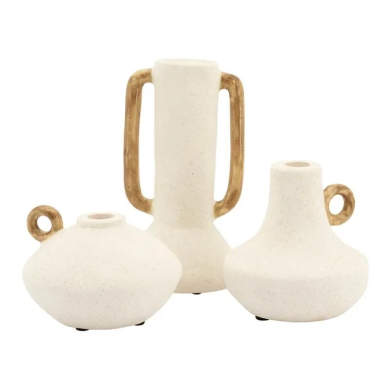 Claypanions ( set of 3) 13x9 cm Leirtøy Off white